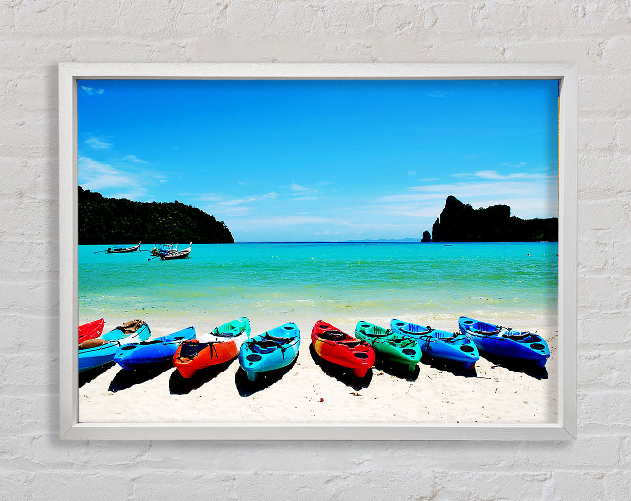 Boat Paradise Framed Wall Art