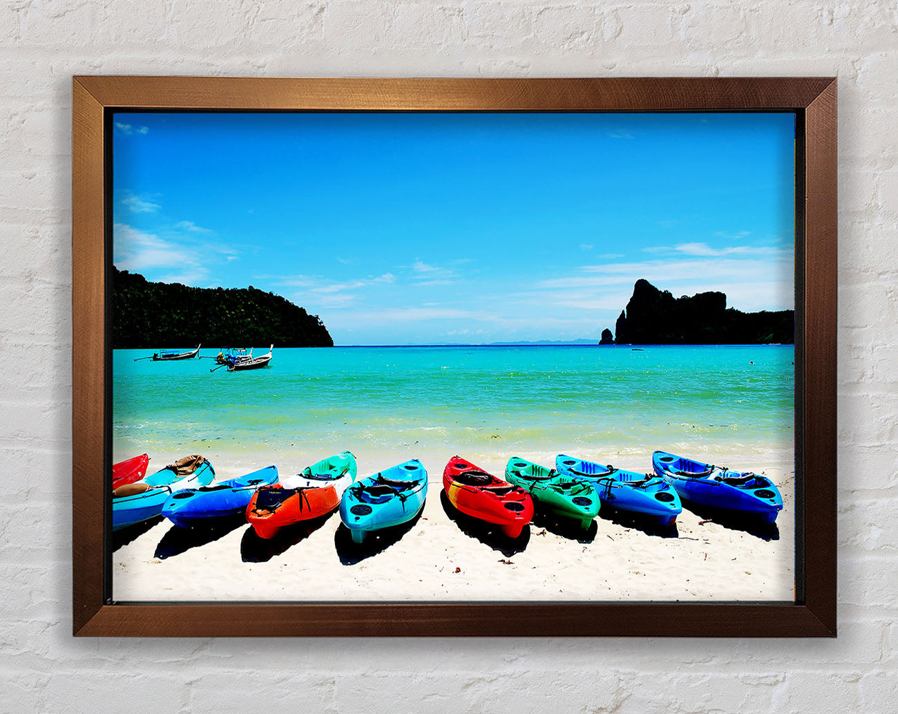 Boat Paradise Framed Wall Art