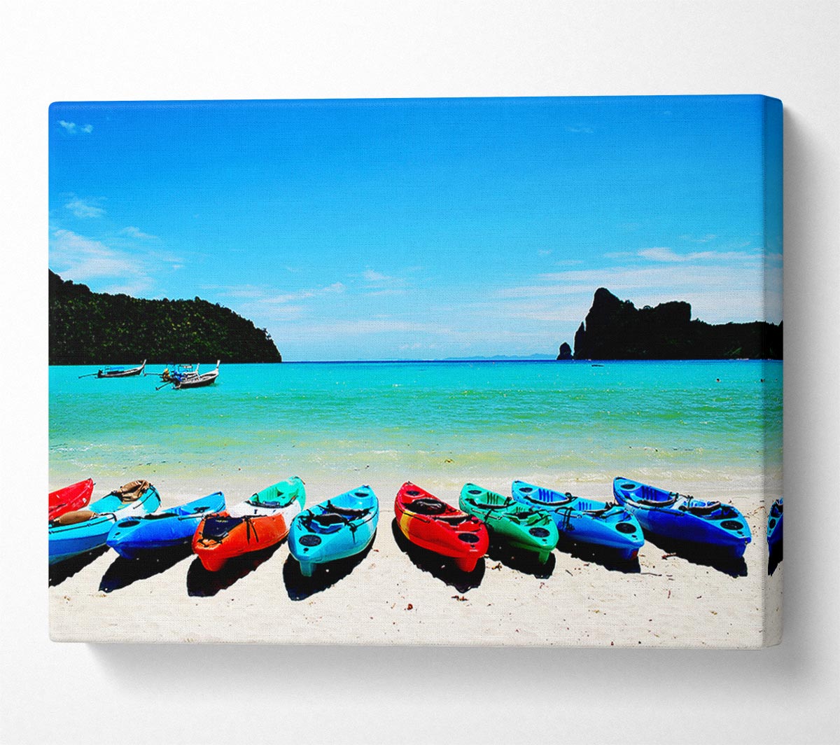 Boat Paradise Canvas Wall Art