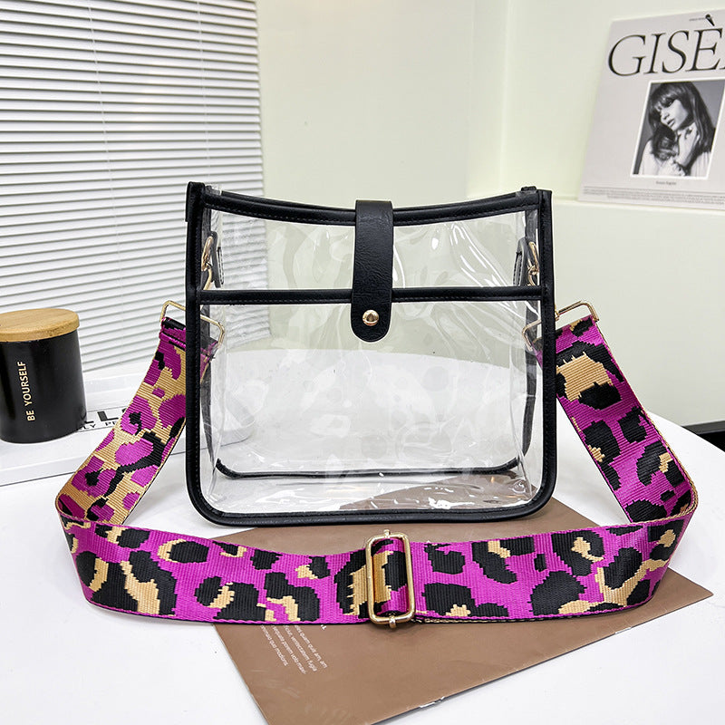 Women's Shoulder Candy Color Transparent Small Square Bag