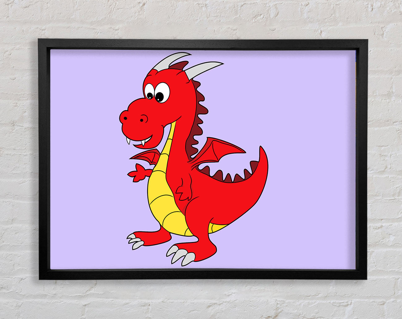 Big Dragon Lilac Framed Wall Art