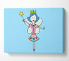 Fairy Princess Baby Blue Canvas Wall Art