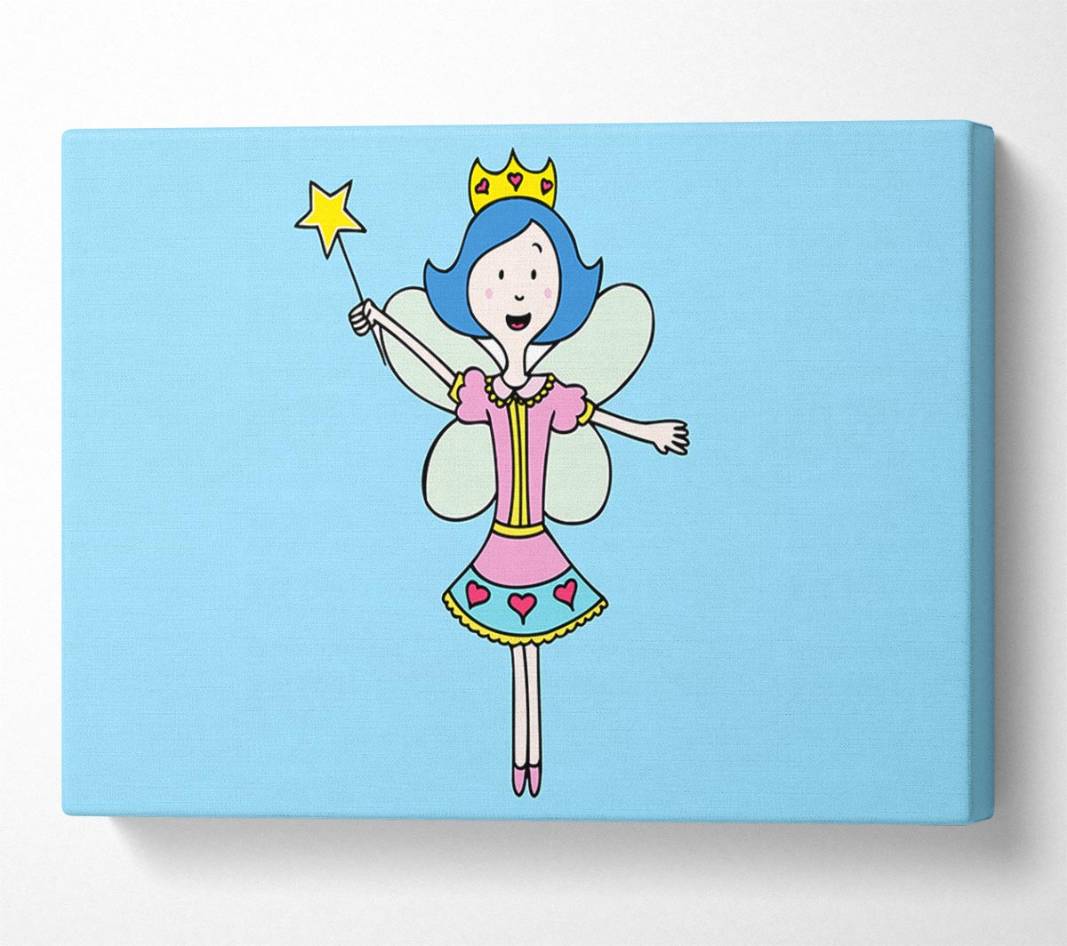 Fairy Princess Baby Blue Canvas Wall Art