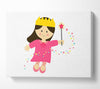 Magical Princess White Canvas Wall Art