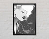 Angel Face Grey Framed Wall Art