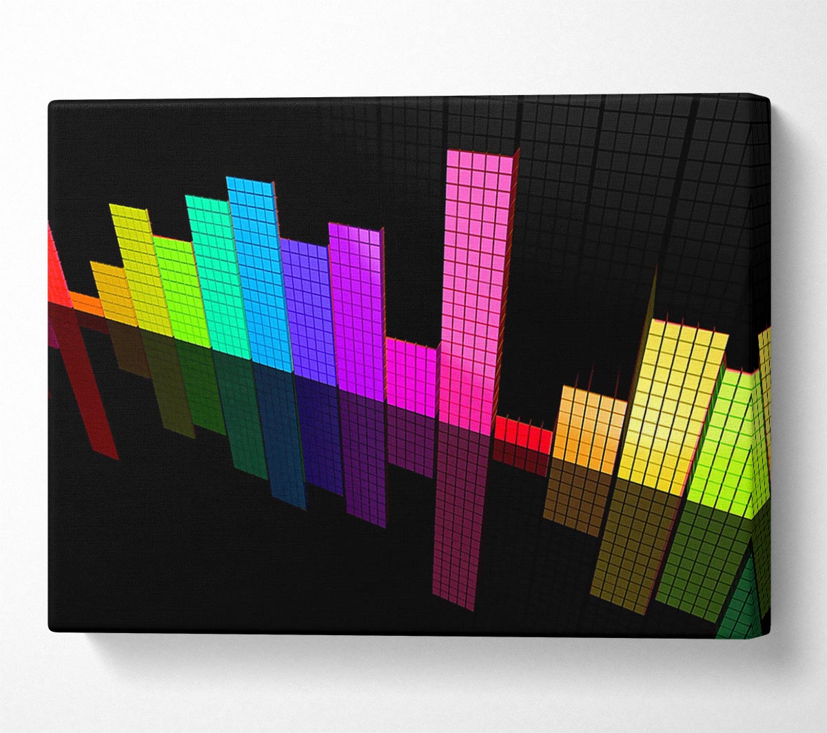 Colourful Equalizer Canvas Wall Art