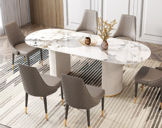 Costanza Matching Dining Chairs, Grey