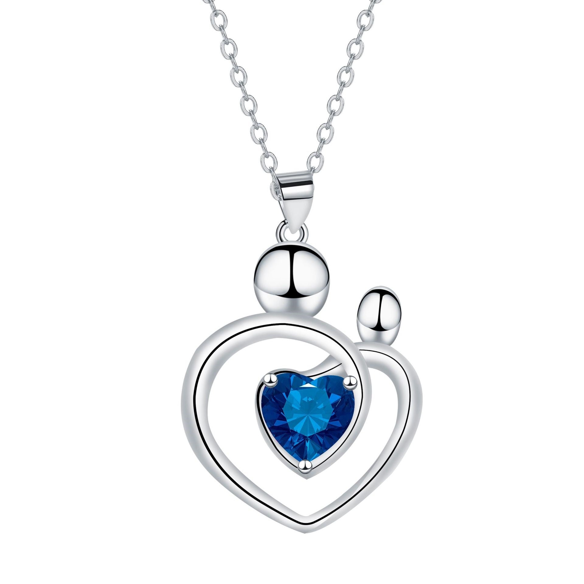 Mother's Day Gift Mother And Child Necklace Clavicle Chain High Sense