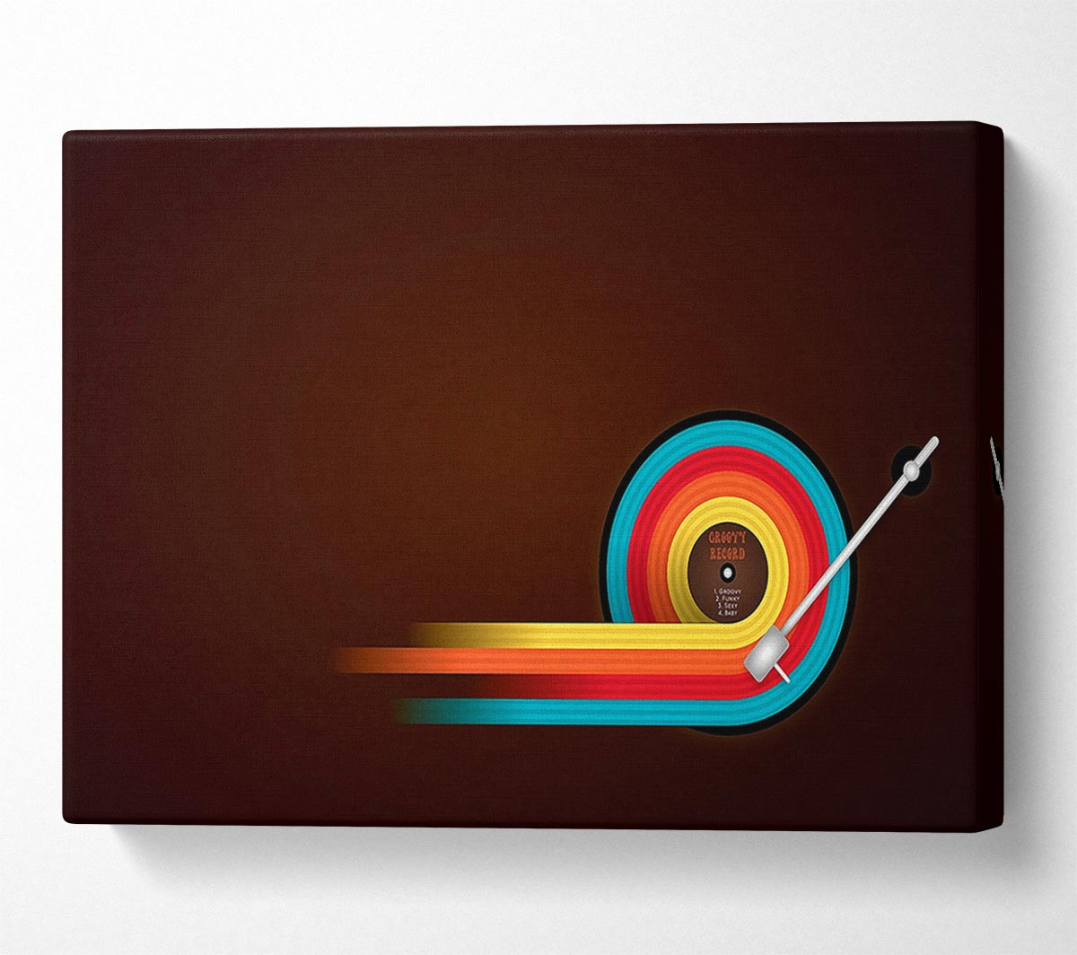 Groovy Record Canvas Wall Art