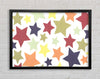 Colourful Stars Framed Wall Art