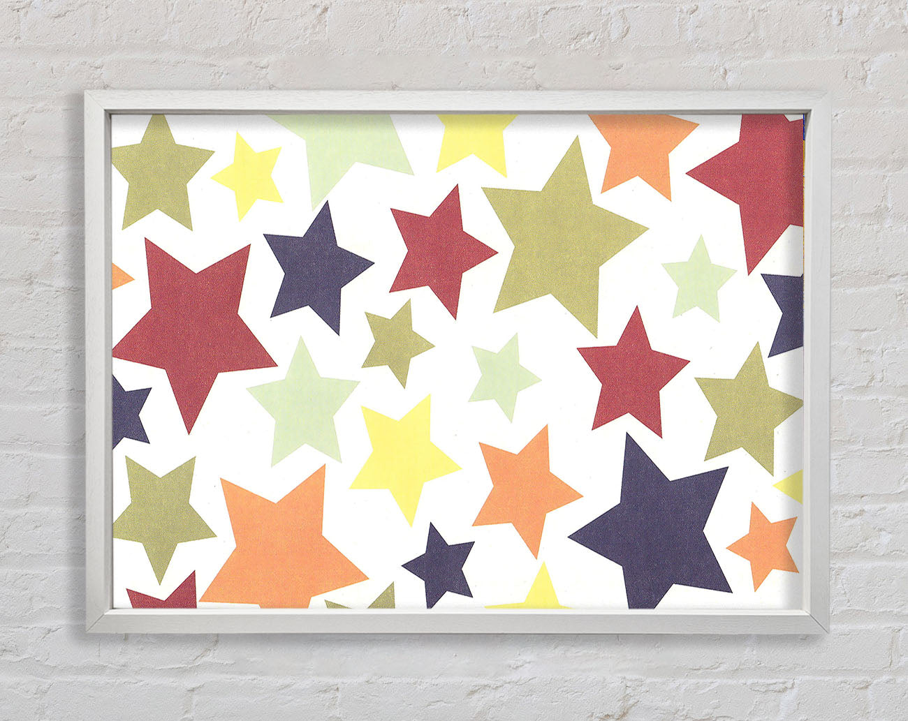 Colourful Stars Framed Wall Art