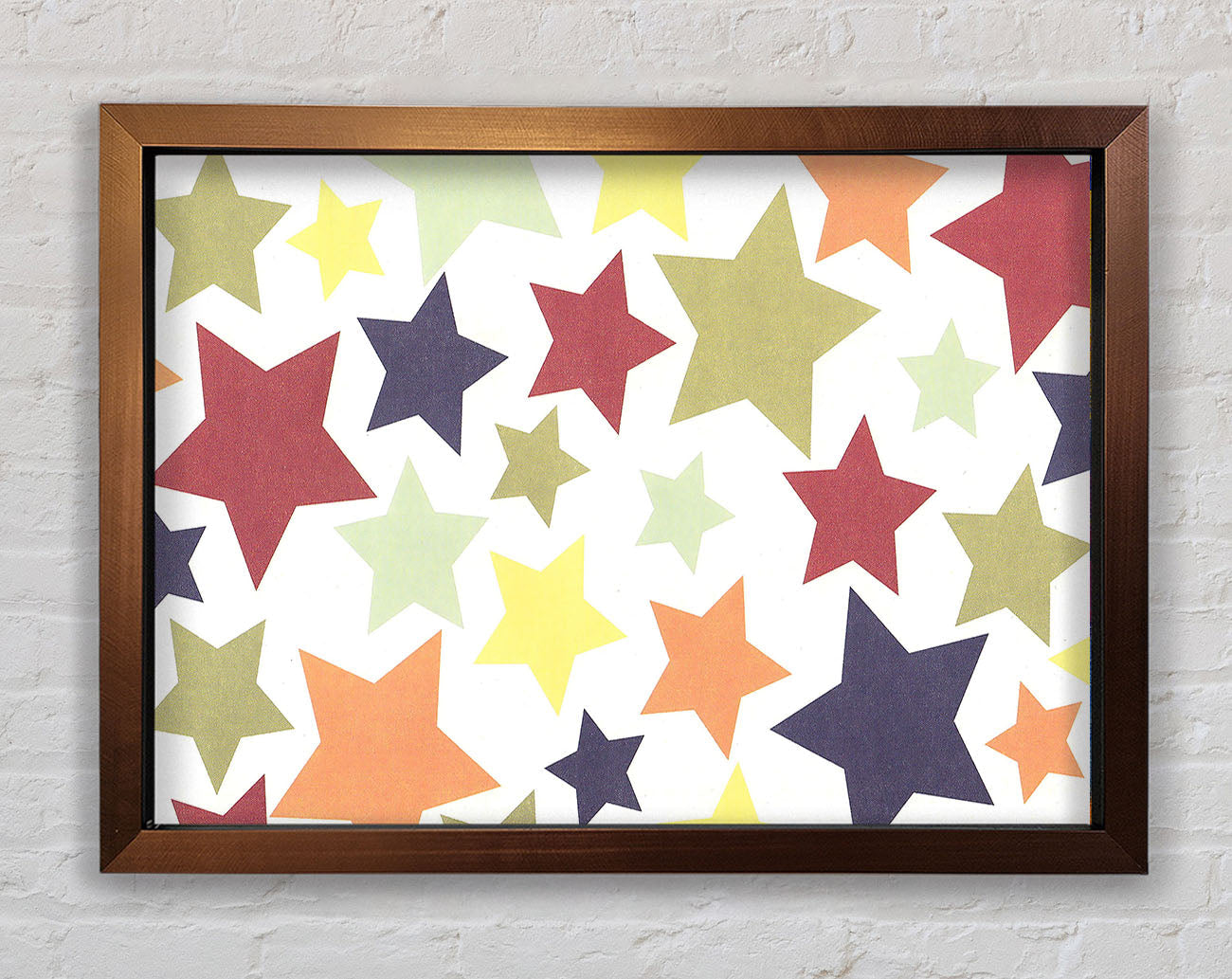 Colourful Stars Framed Wall Art