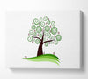 Green Cherry Tree Canvas Wall Art