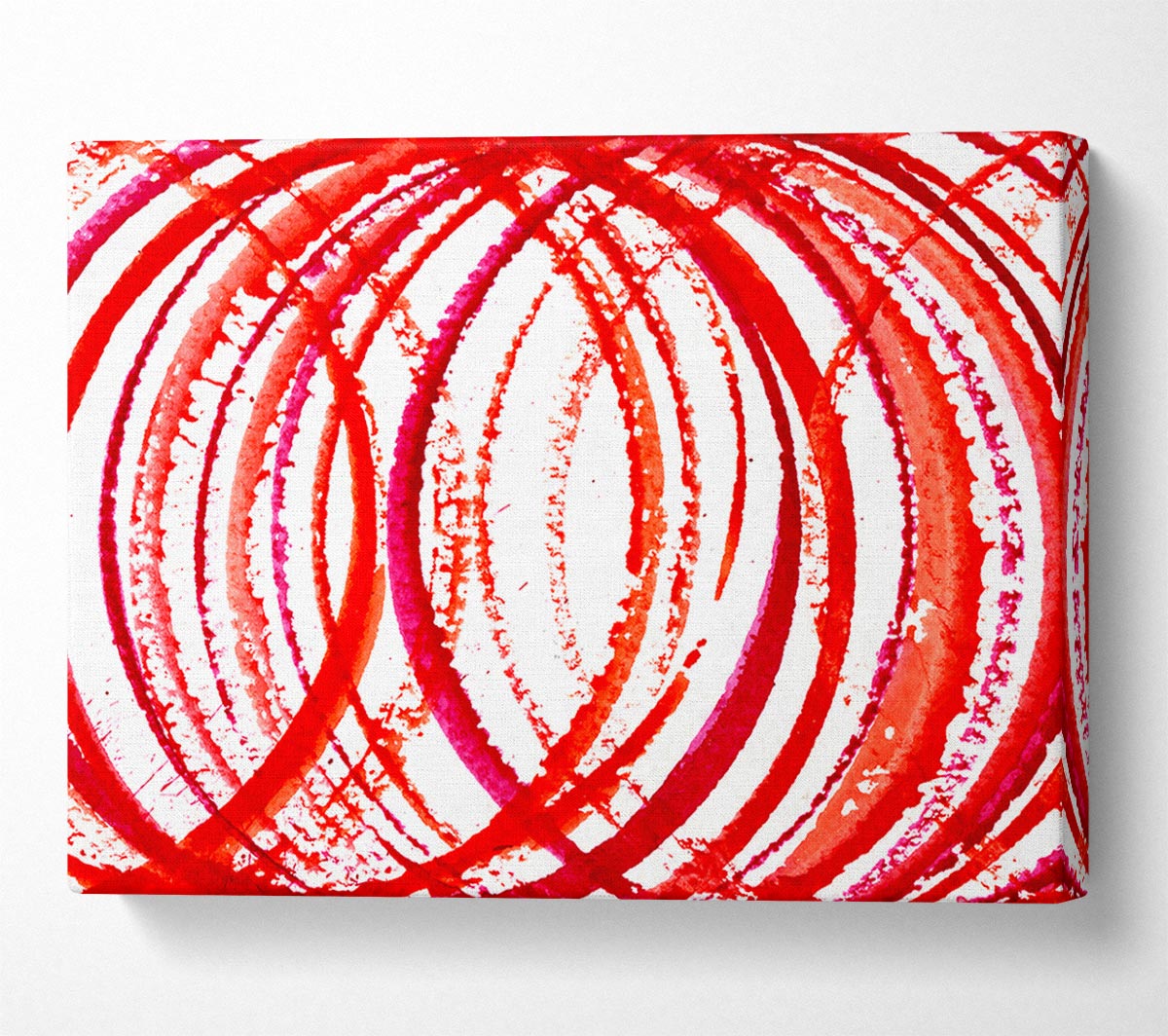 Red Time Tunnel Canvas Wall Art