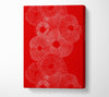Intertwine Red Canvas Wall Art