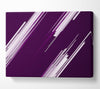 Shards Of Colour White On Purple Canvas Wall Art