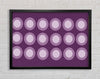 Circles Of Light Lilac On Lilac Framed Wall Art