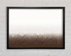 Abstract Ocean Beige On White Framed Wall Art