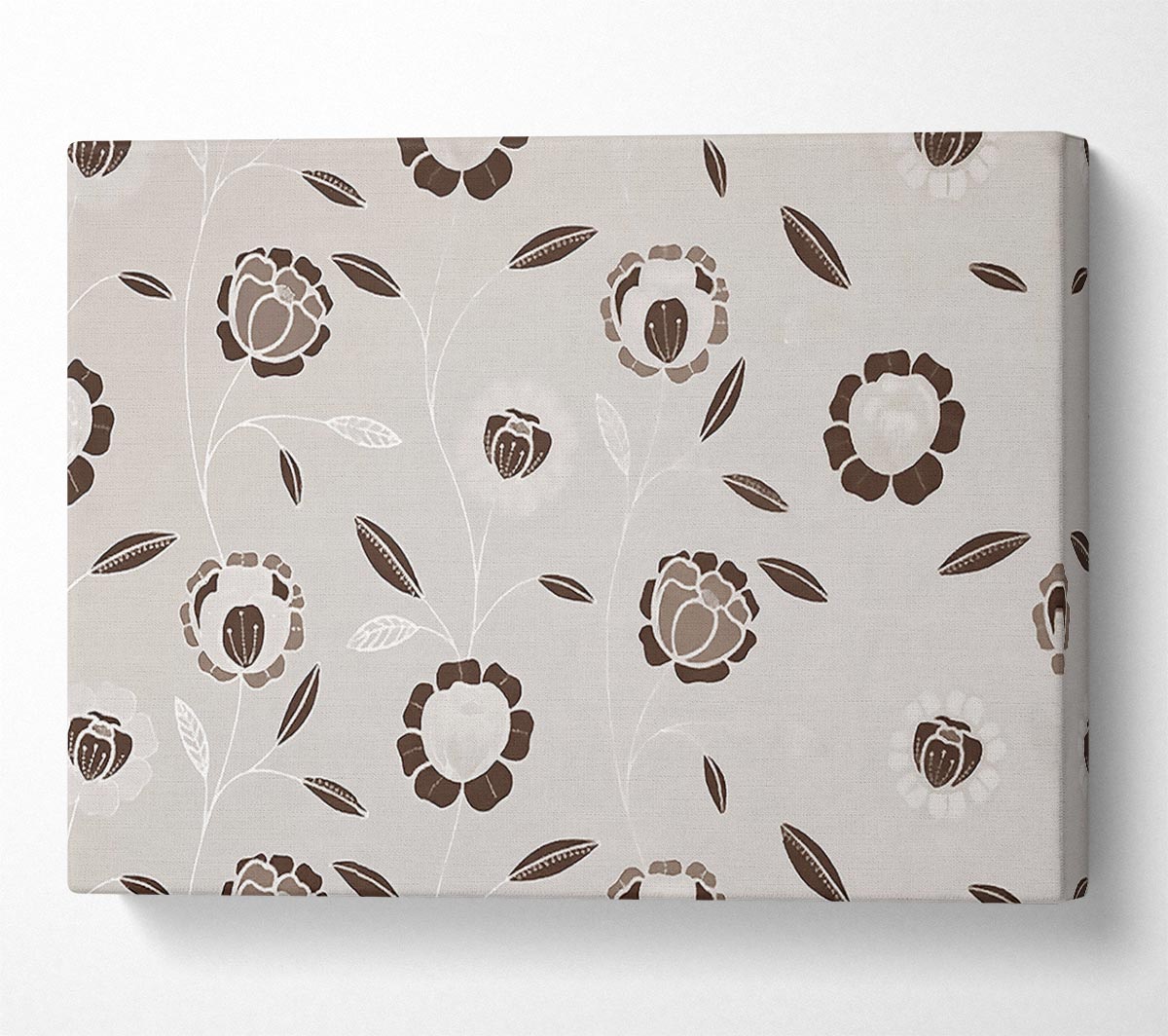Evolution Of The Seed Beige Canvas Wall Art