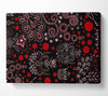 Bloom Explosion Red Canvas Wall Art