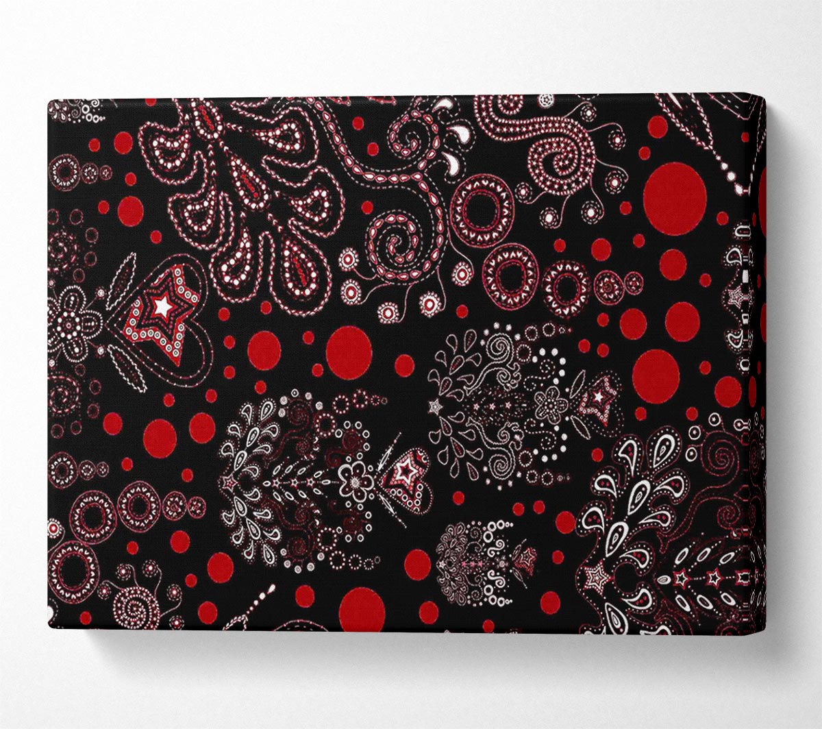 Bloom Explosion Red Canvas Wall Art