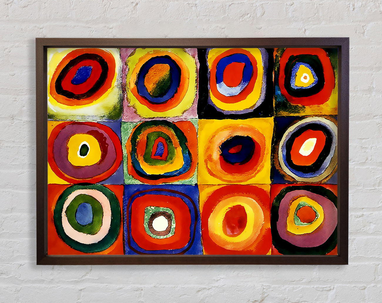 Circles And Squares Framed Wall Art