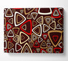 Triangle Infusion Red Canvas Wall Art