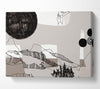 Abstract Mountain Beige Canvas Wall Art