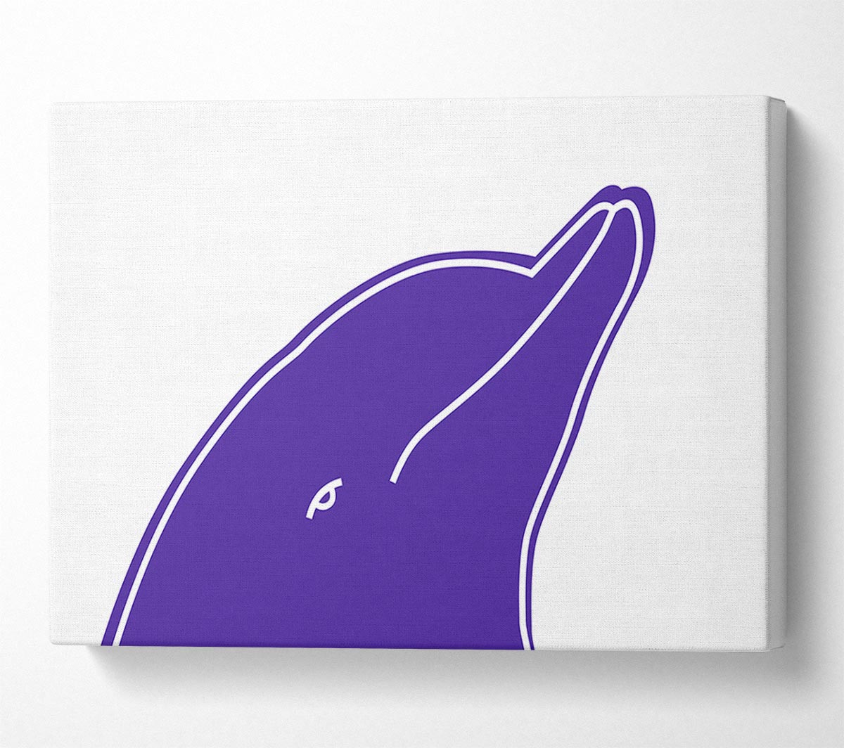 Purple Dolphin Canvas Wall Art