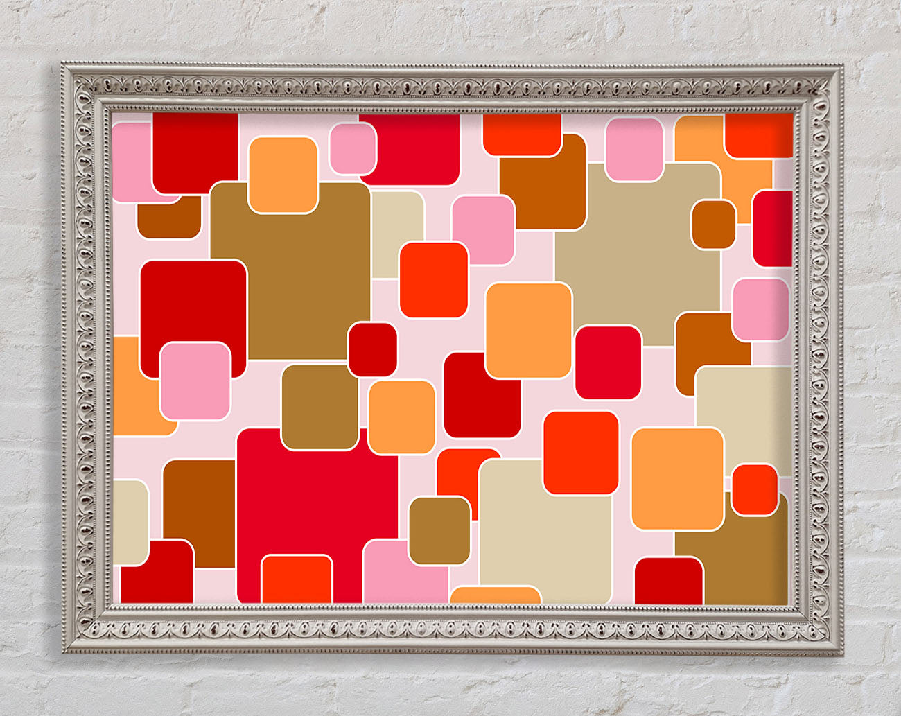 Colour Of Squares Framed Wall Art