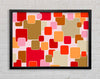 Colour Of Squares Framed Wall Art