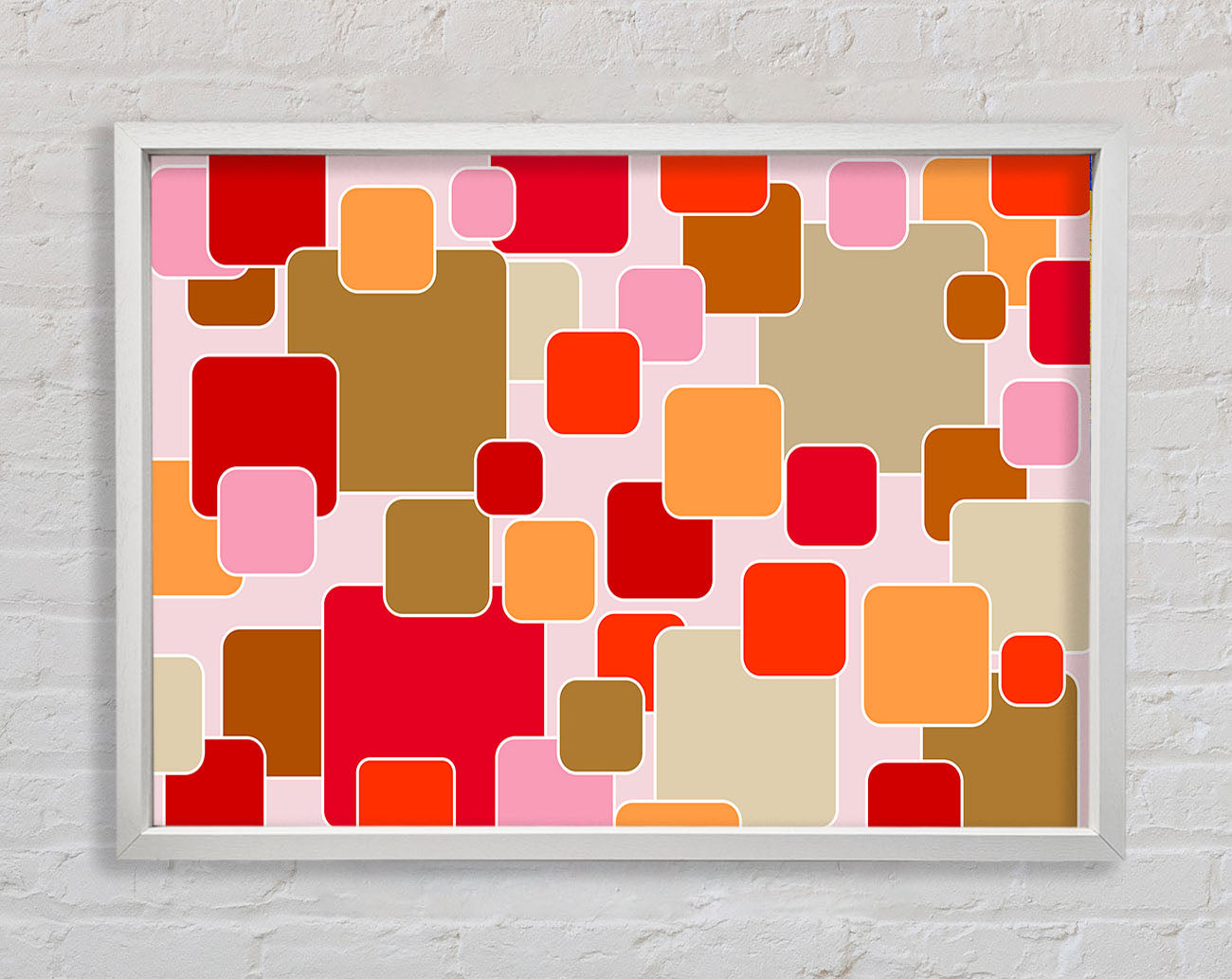 Colour Of Squares Framed Wall Art