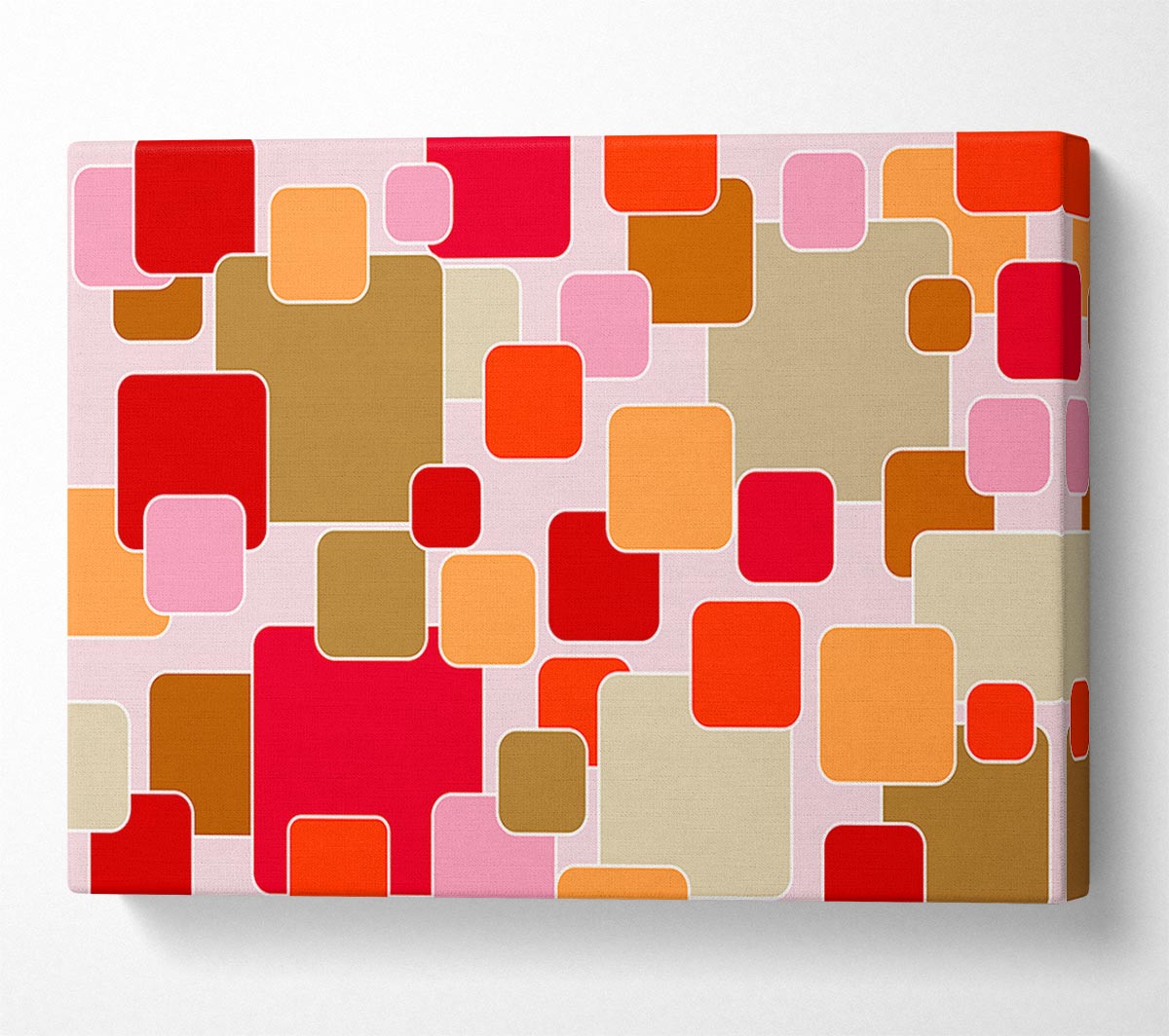 Colour Of Squares Canvas Wall Art