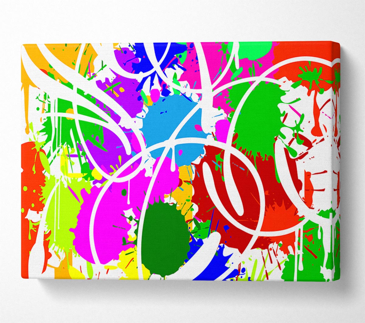Vibrant Paint Bomb Canvas Wall Art
