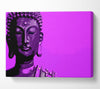 Buddha Popart Purple Canvas Wall Art