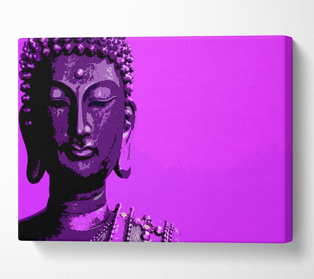 Buddha Popart Purple Canvas Wall Art