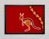 Aboriginal Native Australian Kangaroo Framed Wall Art