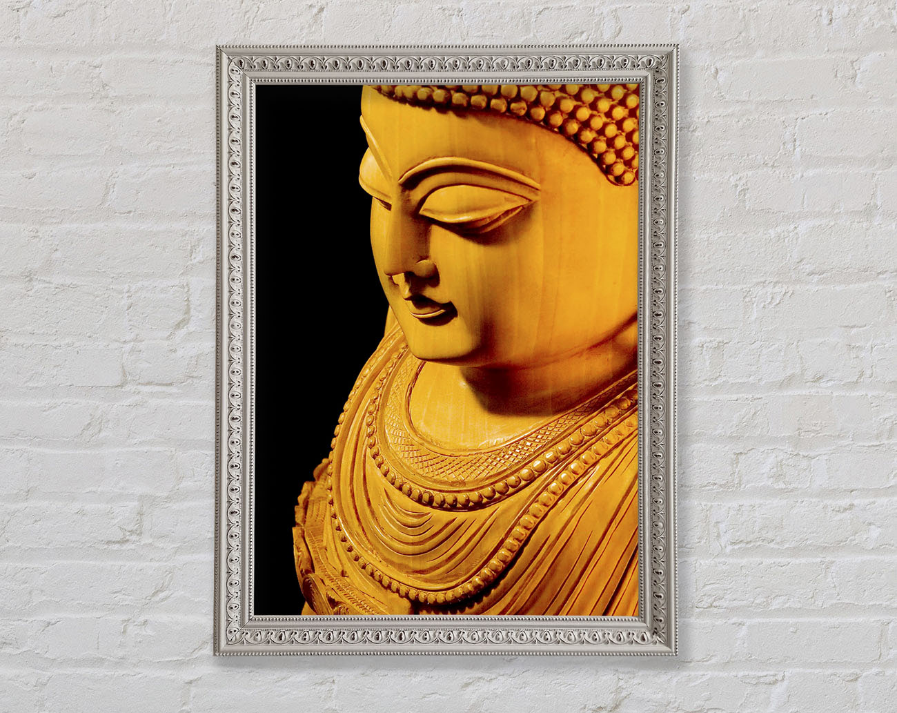 Buddha In Golden Light Framed Wall Art