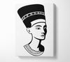 Egyptian Nefertiti B n W Canvas Wall Art