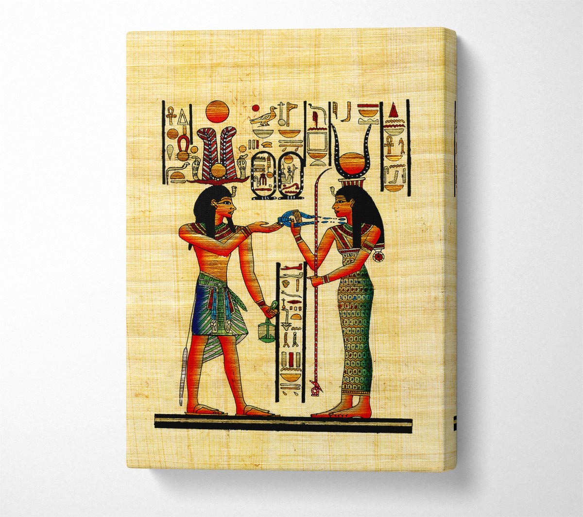 Offerings To The Egyptian Sun God Canvas Wall Art