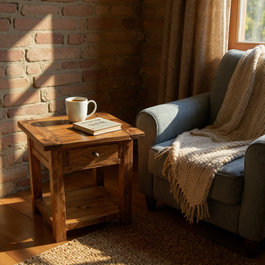 55CM WOODEN TABLE