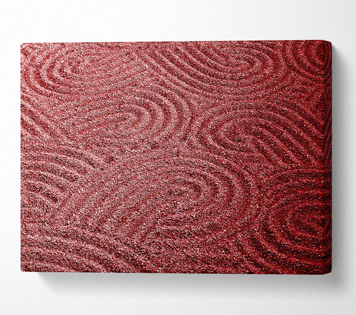 Red Sand Patterns Canvas Wall Art