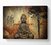 Buddha Retro Tree Canvas Wall Art