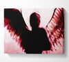 Angels In The Night Red Canvas Wall Art