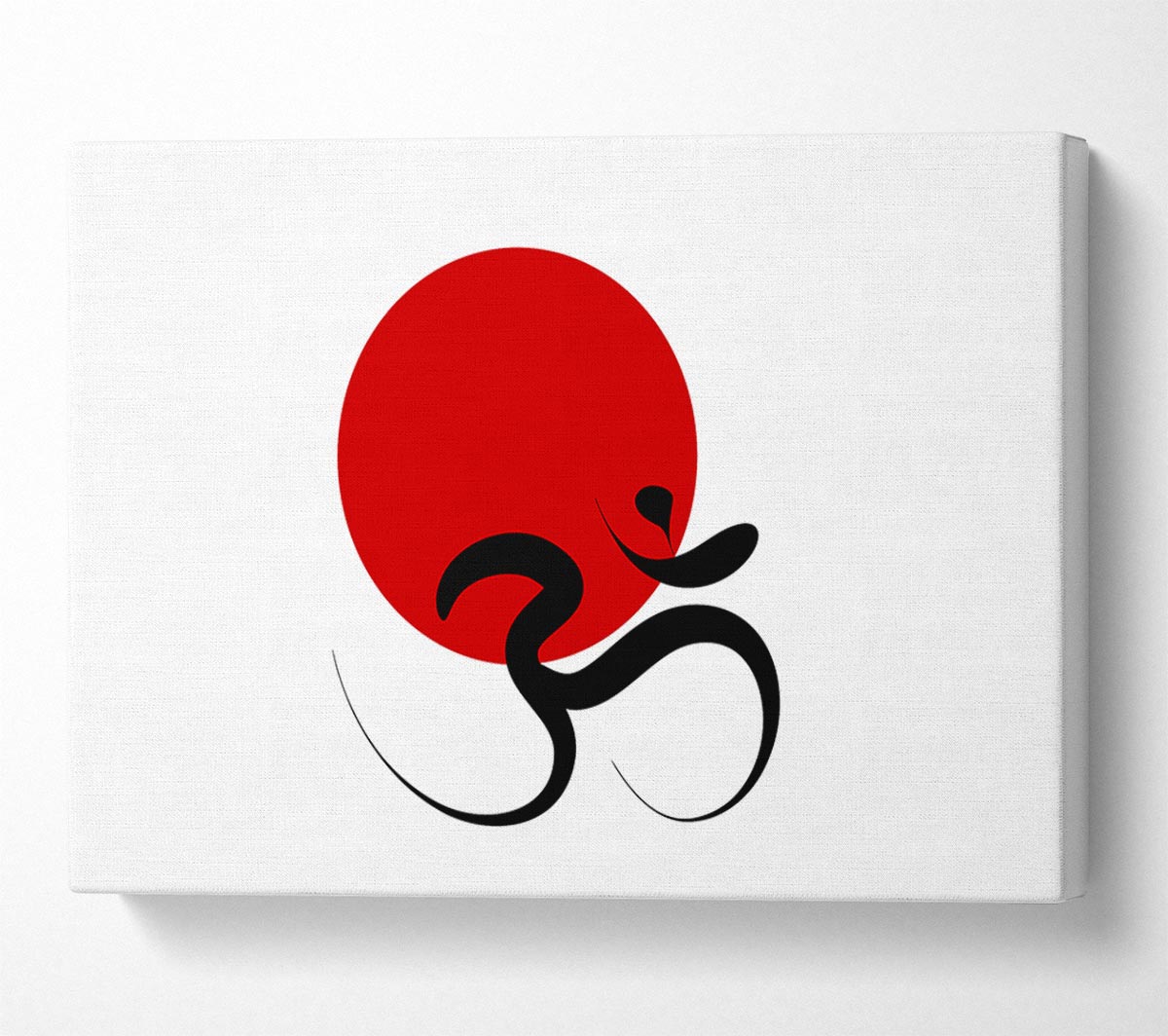 Om Sign Under The Red Sun Canvas Wall Art