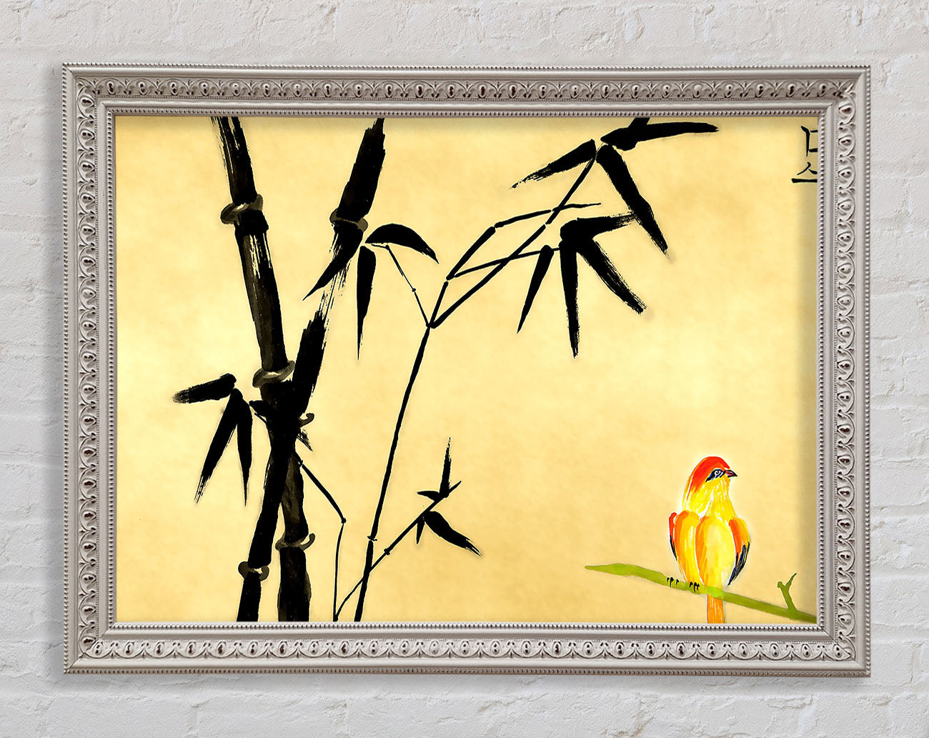 Chinese Bird Painting Framed Wall Art