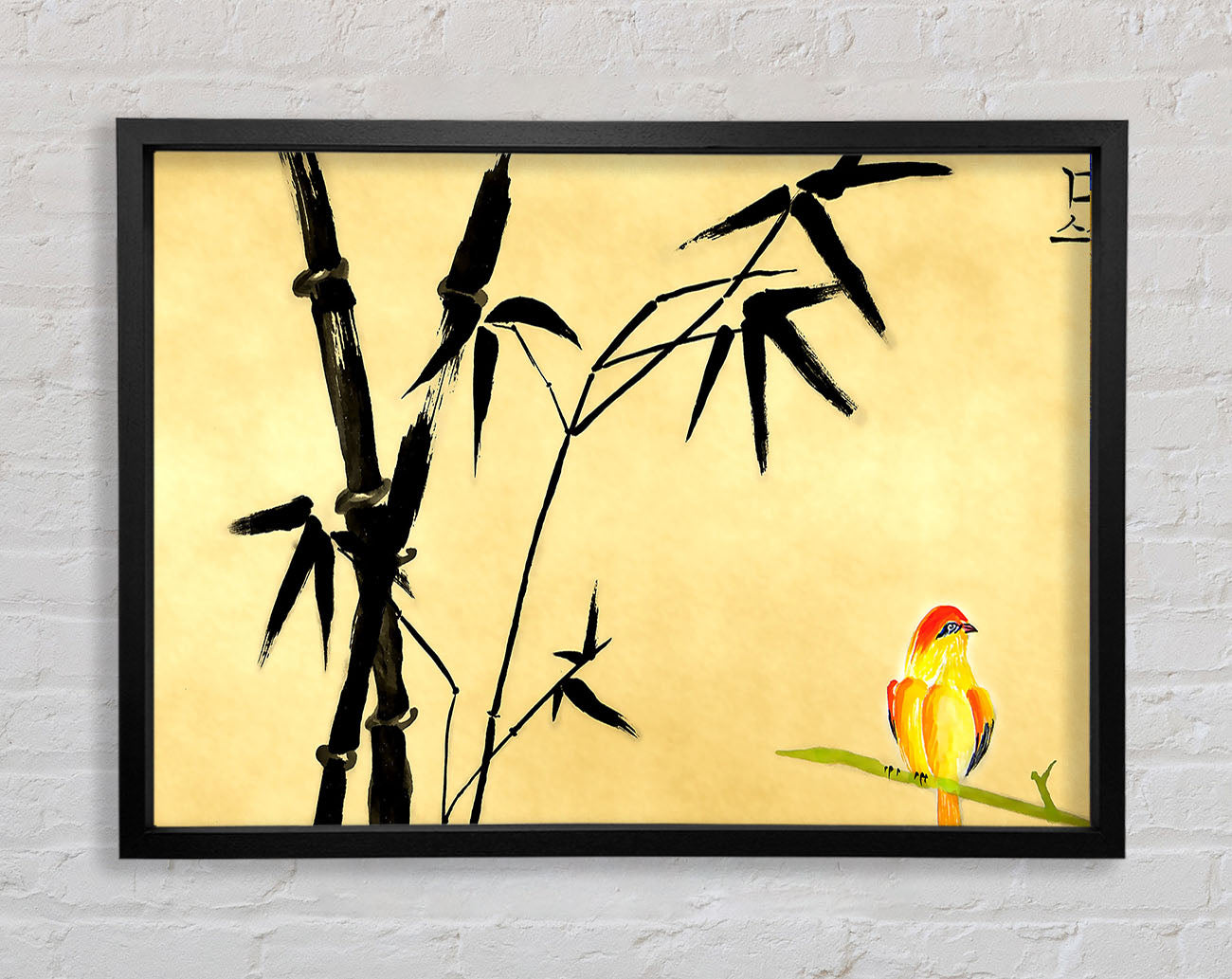 Chinese Bird Painting Framed Wall Art