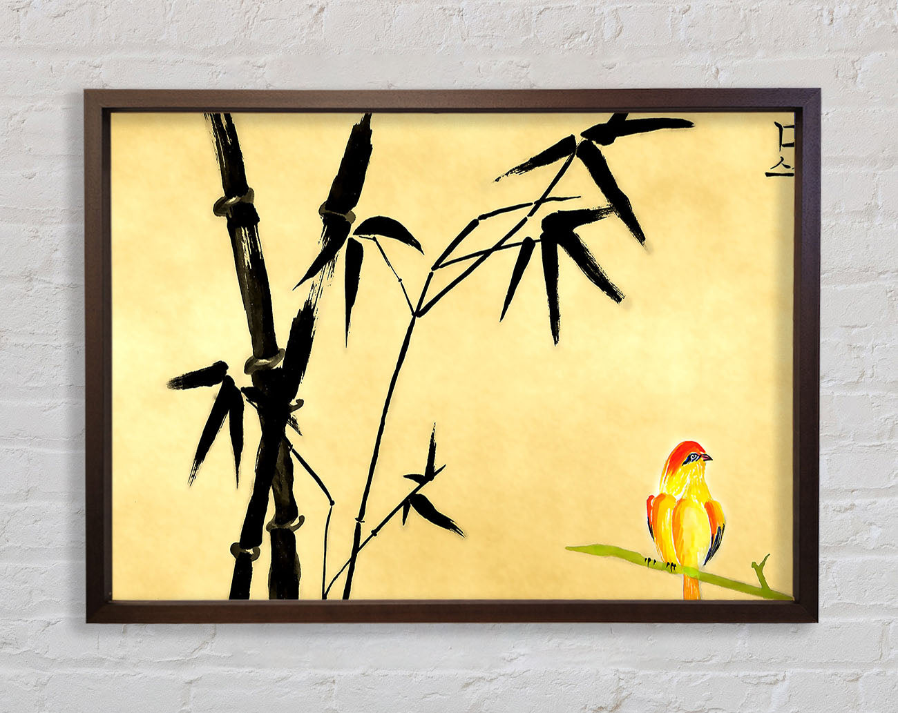 Chinese Bird Painting Framed Wall Art