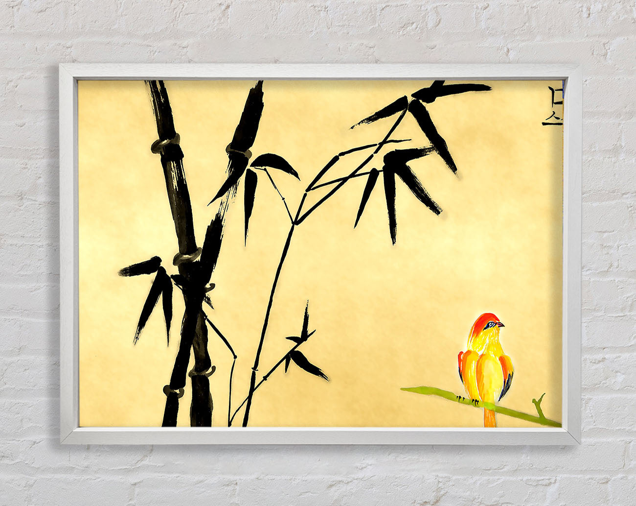 Chinese Bird Painting Framed Wall Art