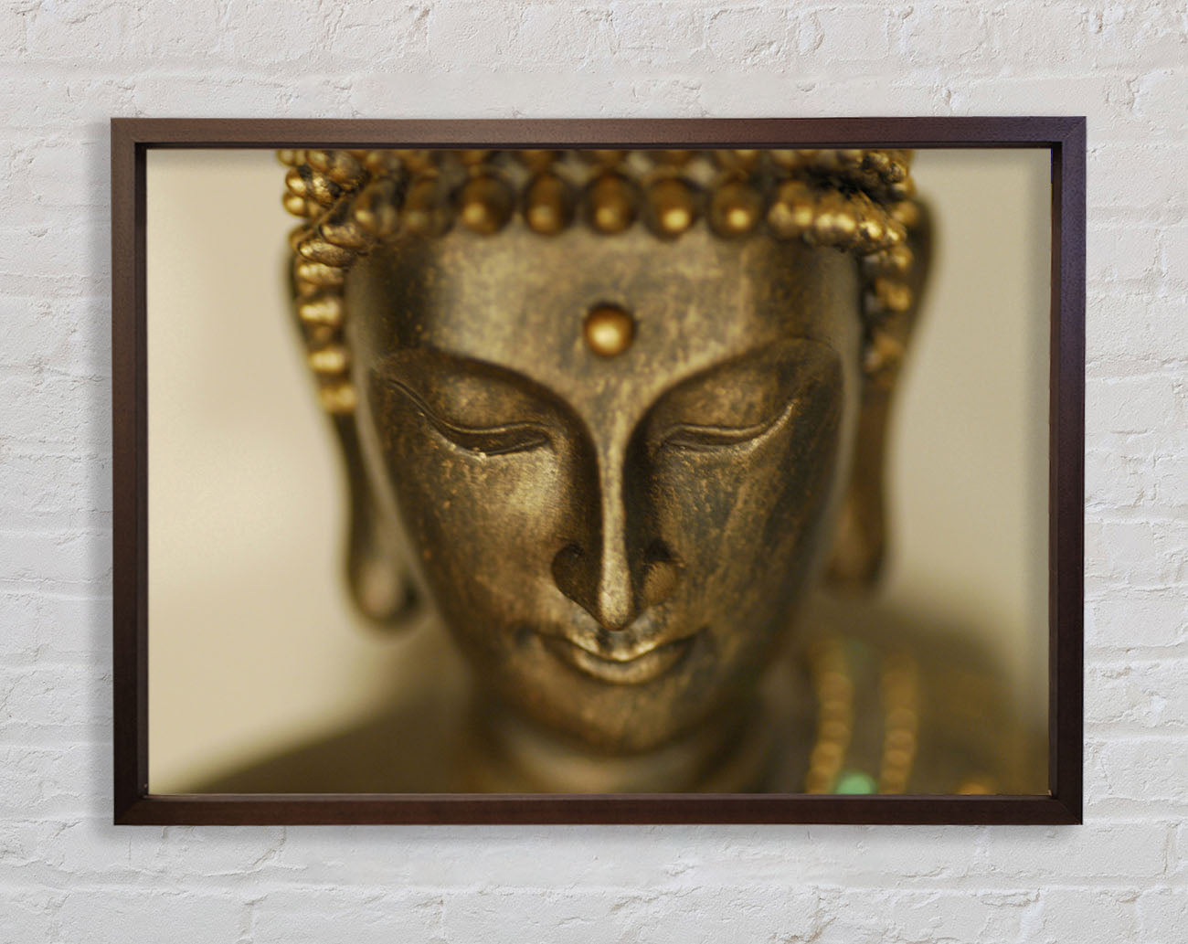 Buddha Face Temple Framed Wall Art